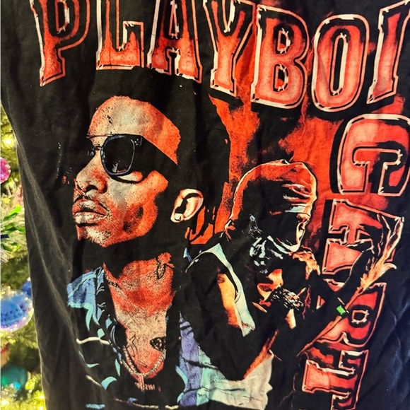 Playboi Carti Black Graphic T-Shirt - Picture 3 of 5